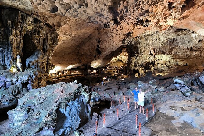 Halong & Bai Tu Long Luxury Day Tour - Fishing village & Kayak - Sea cave stops: Thien Canh Son (and the broader cave mix)