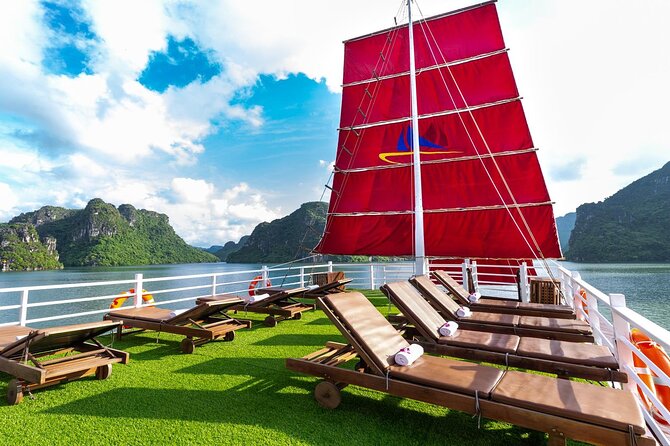 Halong & Bai Tu Long Luxury Day Tour - Fishing village & Kayak - Ti Top Island climb and the sunset window