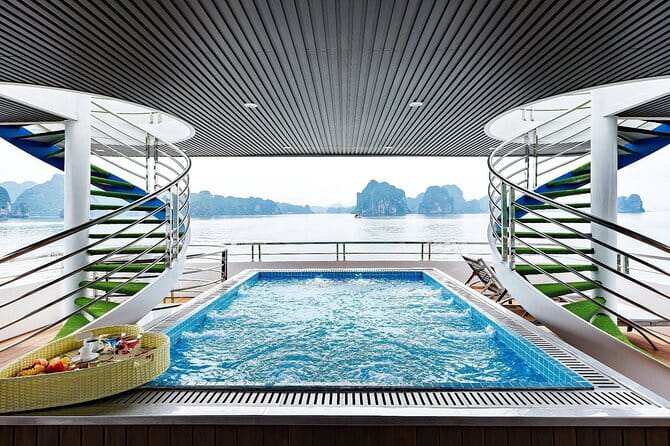 Halong Bay Day Tour Luxury Cruise With Jacuzzi and Buffet Lunch - Sung Sot Cave: Surprising Views in the Middle of Your Day