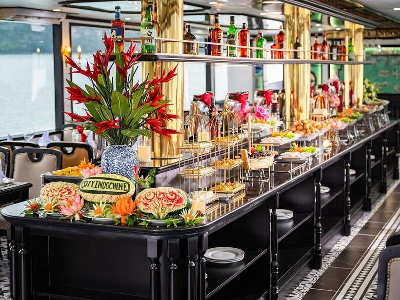 Halong Bay: Luxury Day Cruise with Buffet, Kayak, Swim - Sunset party on the return: wine, tea, cakes, music, and deck time