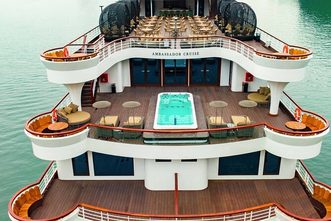 Halong Bay Luxury Dinner Cruise - Ambassador - Sundeck entertainment with an international band, DJ, and dancers