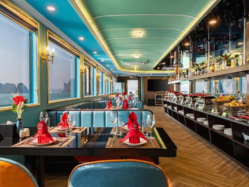 Hanoi: Ha Long Bay Full Day Trip - Amethyst Luxury Cruise - The Sunset Party on Deck: Tea, Cakes, Fruit, and Late-Day Calm