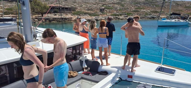 Heraklion: Luxury Catamaran Cruise to Dia Island with Lunch - Drop-off options and planning your return from Heraklion