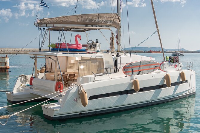 Hersonissos: Luxury Sunset Catamaran Cruise Sushi & Open Bar - Setting Sail from Hersonissos to Saint George Bay