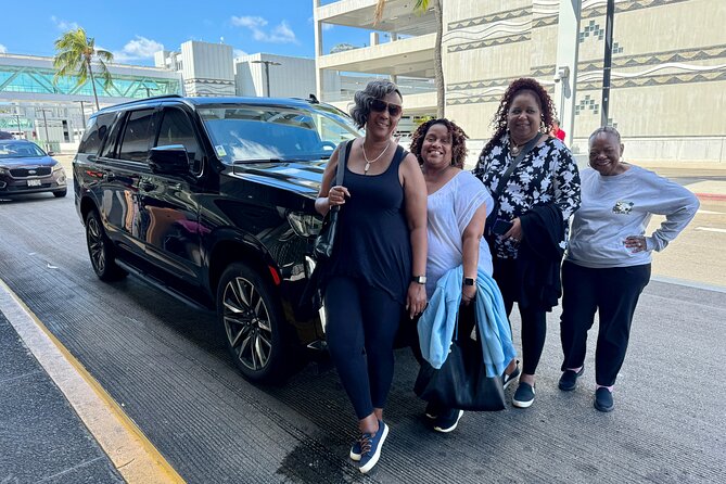 Honolulu SUV Transfer - Hotel, Airport, Port (1-5 passengers) - Door-to-door pickup in practice: HNL to Waikiki hotel