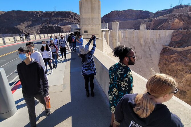 Hoover Dam Private Tour BY Luxury SUV - Dam views: Pat Tillman Bridge, Lake Mead, and the VIP patio