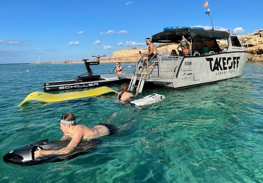 Ibiza: Beach and Cave Boat Tour with Luxury Water Toys - The 3-hour timetable: how you spend the short, fun window