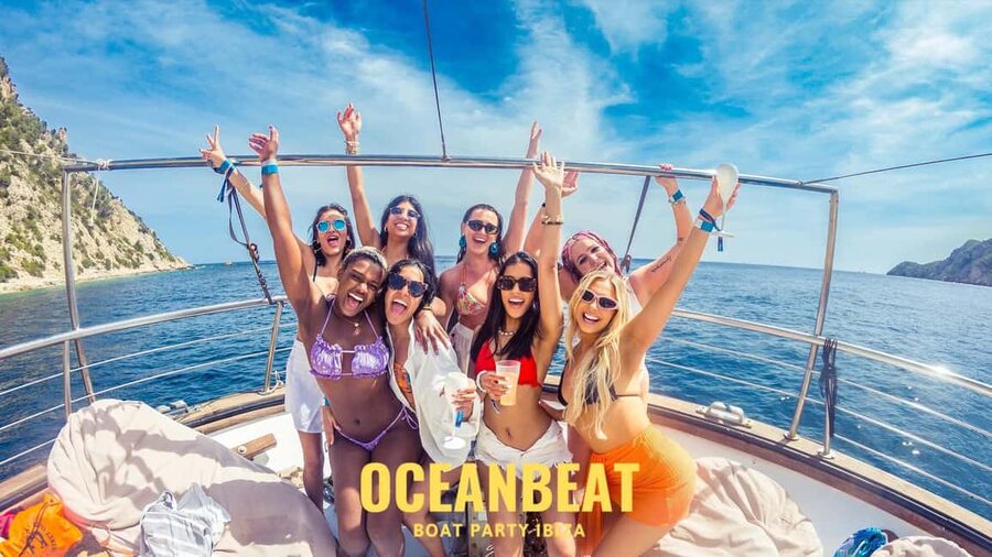 Ibiza: Ocean Club Boat Party with Premium Drinks, Food, & DJ - Ibiza boat party on deck: what the Oceanbeat experience feels like