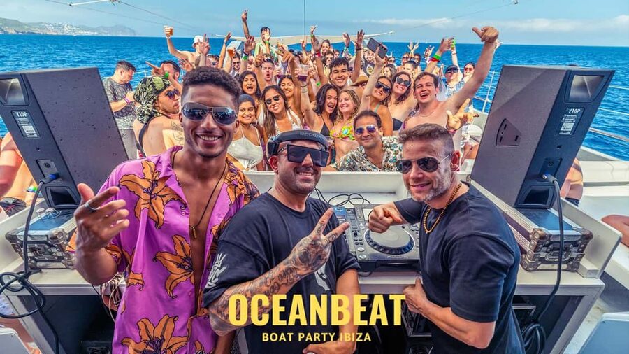 Ibiza: Ocean Club Boat Party with Premium Drinks, Food, & DJ - Champagne shower and the deck moments you’ll remember