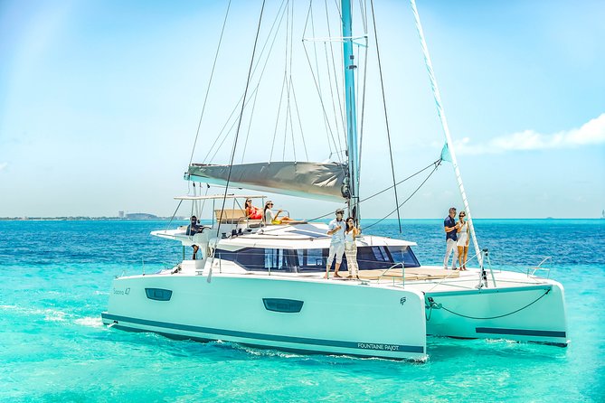 Isla Mujeres luxury catamaran with premium open bar and lunch - Luxury catamaran timing: how your day actually flows