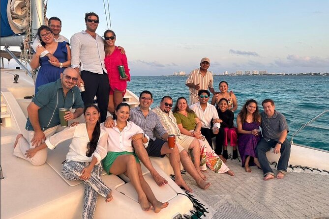 Isla Mujeres Premium Catamaran Tour with transportation from Playa del Carmen - On the water: catamaran comfort, service style, and the open bar