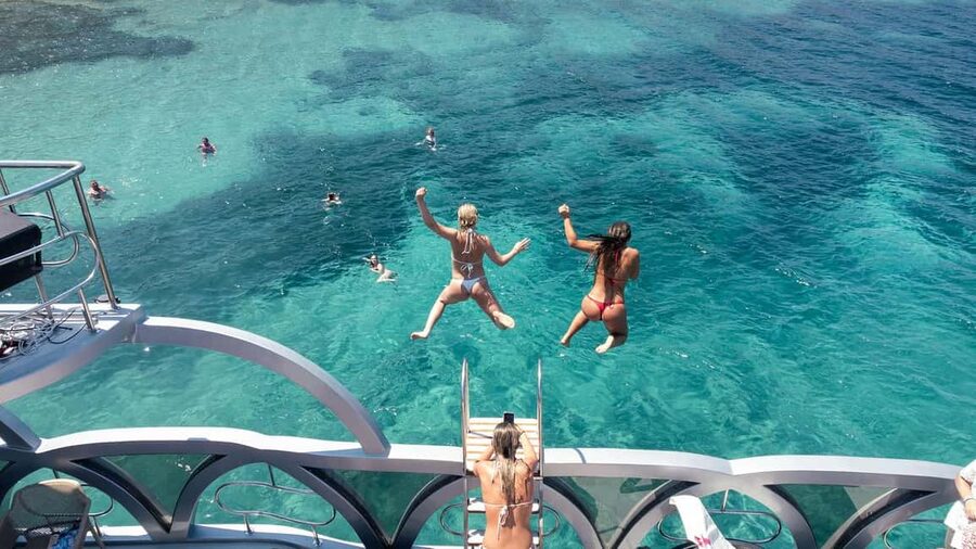 Kos Pearl 3 Island: Lounge in Luxury on the Aegean Waves - Stop 3: Blue Lagoon for Turquoise Water and the Boat Jump Moment