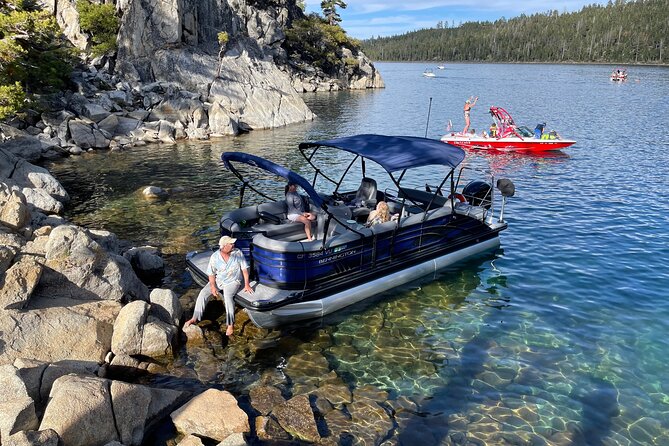 Lake Tahoe Luxury Pontoon Boat Rental Captain Cost Not Included - Key things to know before you book