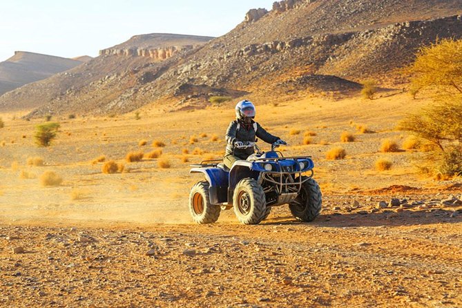 Luxury 2h quad in agafay with transportation - The Agafay ride itself: views toward the Atlas Mountains and photo stops