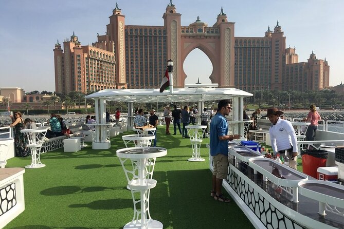Luxury 7 Star Mega Yacht Dinner Cruise With international Buffet - Cruise route moments: Marina lights, JBR, Bluewaters, and Atlantis vibes