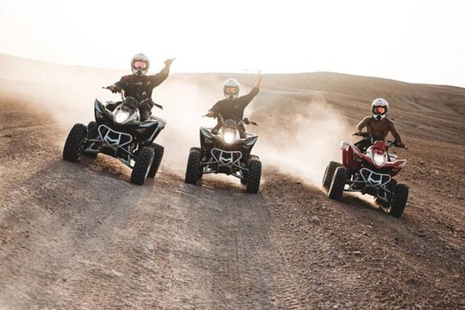 Luxury Agafay Desert : Quad Bike, Camel Ride, Pool & Dinner Show - Camel ride with a blue dress: the calmer contrast