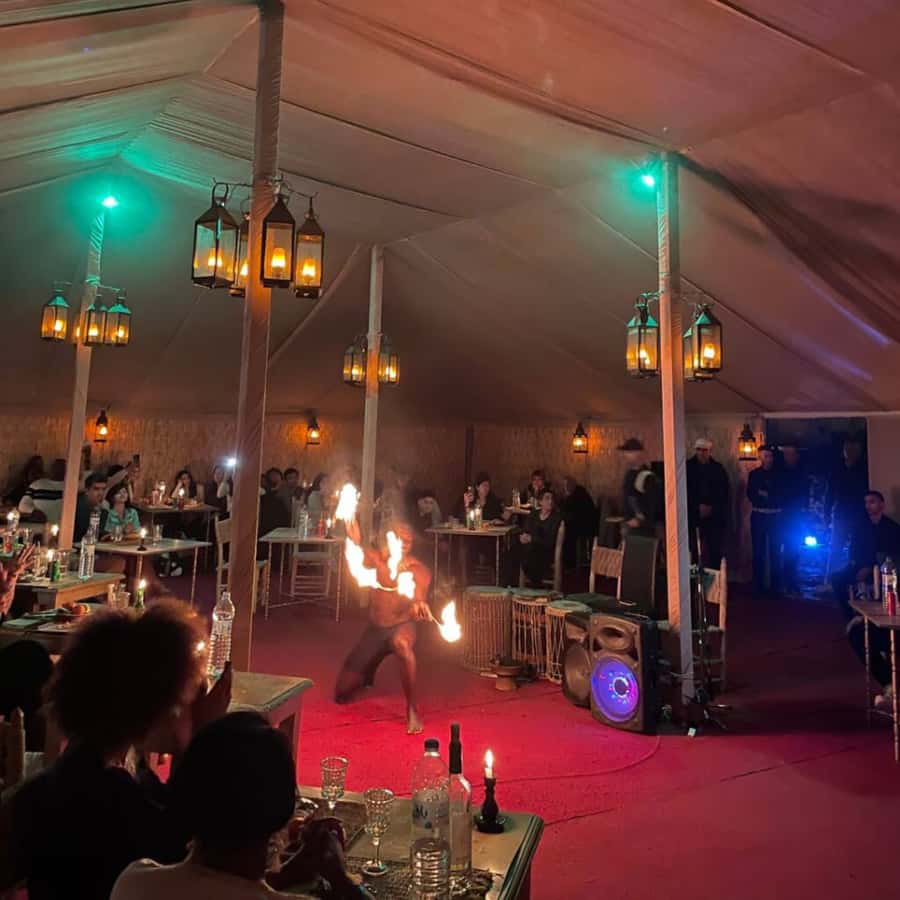 Luxury Agafay Desert : Quad , Camel Ride, Pool & Dinner Show - Camel ride in the blue dress: slower, more photogenic