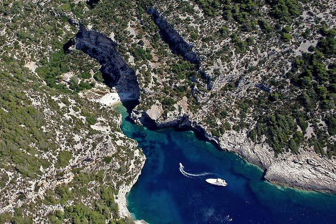 Luxury Boat - Blue Cave From Split Island-Hopping Full-Day Cruise, Hvar, Vis - Blue Cave at Bisevo: the highlight, with one important catch