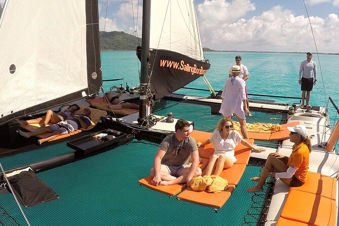 LUXURY Catamaran Bora Bora : Sailing, Snorkeling & Floating Bar - Small group + hostess service: semi-private without feeling awkward