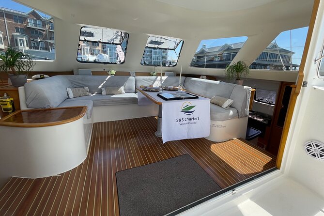 Luxury Catamaran Private Tour Baltimore Harbor - Inside comfort: space, bathrooms, and a real kitchen
