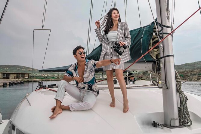 Luxury Catamaran Semi private cruise with meals & drinks and transportation. - Little Venice and windmills: the photo run that doesn’t feel rushed