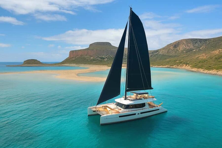 Luxury Catamaran to Balos: Sunset, Snacks, Drinks & Transfer - Kissamos pickup and that first onboard welcome