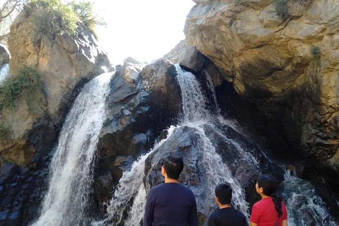 Luxury day trip: Three valleys & camel ride Agafay Desert - Imlil waterfalls: a short stop that gives you a break