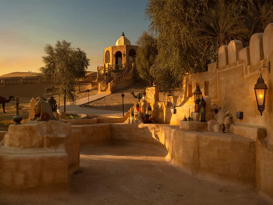 Luxury Dubai Desert Safari, BBQ, Camel Ride, Quad Bike, Show - Camel rides, horse rides, falcon display, and henna painting