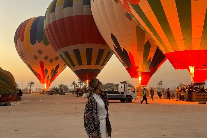 Luxury Hot Air Balloon Ride Luxor, Egypt VIP Service - Breakfast Setup: Espresso, Tea, Croissant, and Calm Waiting