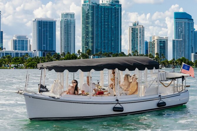 Luxury Shared Miami River E-Boat Cruise with Wine and Charcuterie - Key takeaways