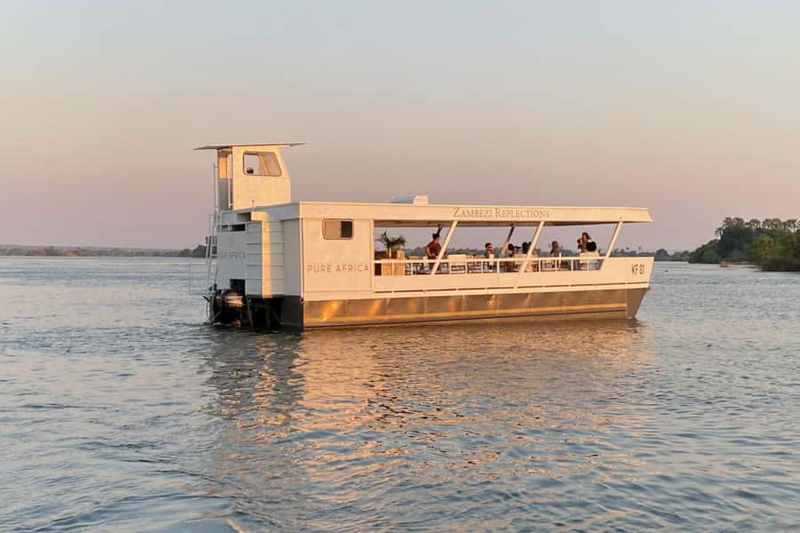 Luxury Sunset Dinner Cruise with 4-Course Meal - A 3-Hour Luxury Zambezi Sunset Dinner Cruise That Feels Like a Night Out