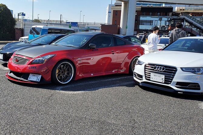 Luxury van Ride to famous car meet up spot Daikoku - Odaiba break and the futuristic Fuji building sightline