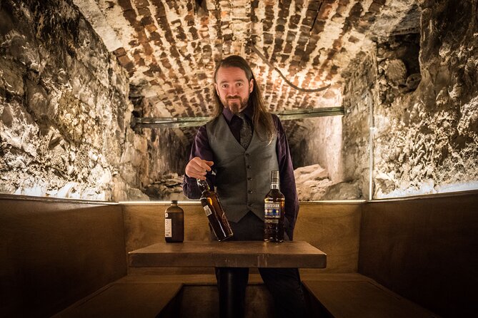 Luxury Whisky Tasting in Edinburgh's Underground Vaults | 90min - Meet your guide: stories plus real whisky technique (Dan, Mark, Nicky, Eleanor, Marc, Sara)