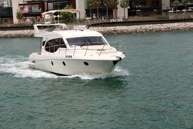 Luxury Yacht Charter : Dubai Marina, Atlantis The Palm & Burj Al Arab - Dubai Marina from the deck: why this charter feels different