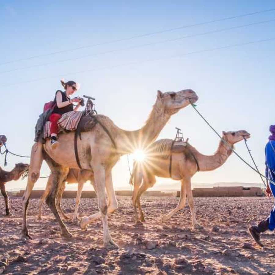 Marrakech to Zagora:2-Day Luxury Sahara Tour with Camel Ride - Berber villages and the Agdz + Draa Valley corridor