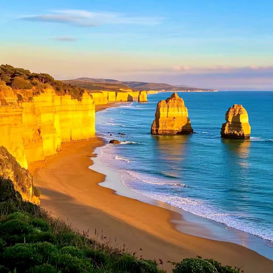 Melbourne Great Ocean Road Benz SmallGroup&LuxCoach BigGroup - Loch Ard Gorge: cliffs with real stories behind the views