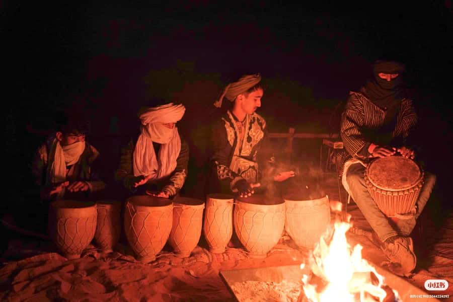 Merzouga: Overnight Stay in Luxury Desert Tent with Dinner - The Camp Evening: Tea, Tajines, Berber Drums, and a Fire That Moves Slow