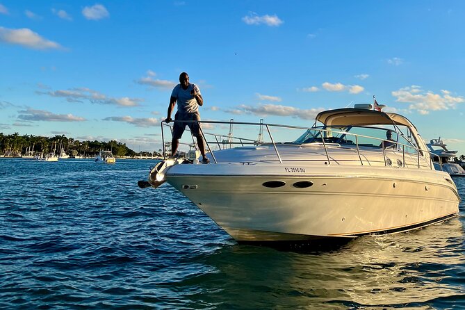 Miami Beach Luxury Yacht Adventure: Explore Stunning Coastline - Snorkeling Gear and the Magic Carpet Float Make This a Real Water Trip
