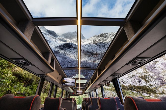 Milford Sound Premium Coach and Cruise with Lunch from Te Anau - Premium glass-roof coach from Te Anau: comfort and views