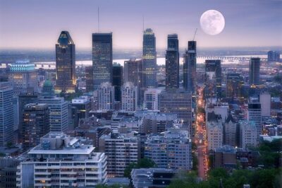 Montreal Premium Driving Night Tour with La Grand Roue Ride - Mount Royal Park: the skyline look you can’t fake