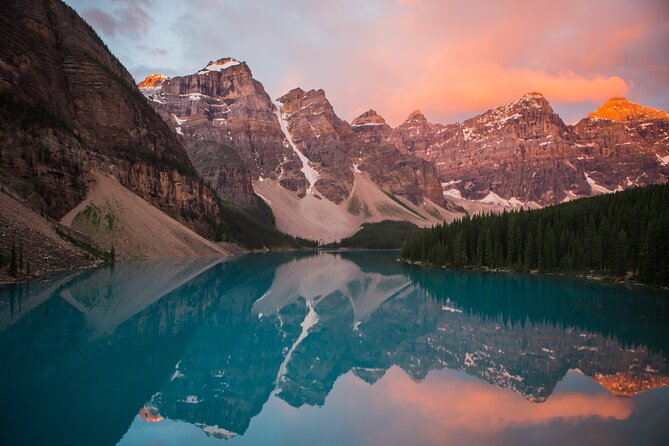 Moraine Lake & Lake Louise Sunrise | Award-Winning Premium Tour - Entering Moraine Lake With Headlamps and Hot Cocoa