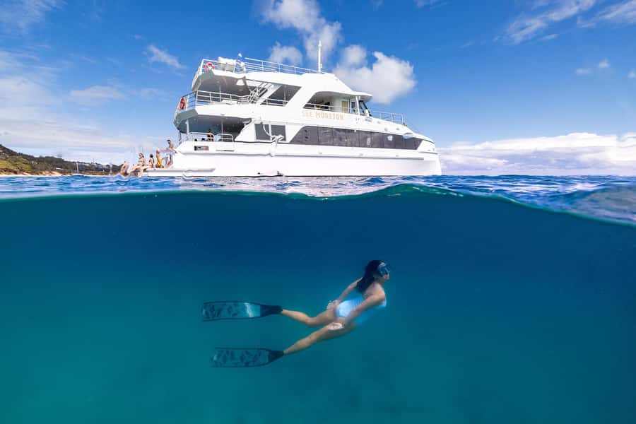 Moreton Island: Dolphin & Tangalooma Wrecks Snorkel Cruise - Entering Moreton Bay Marine Park: the easy, iconic day trip
