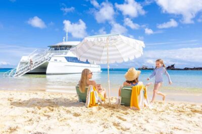 Moreton Island: Dolphin & Tangalooma Wrecks Snorkel Cruise - Spirit of Mulgumpin catamaran and the ride from Brisbane