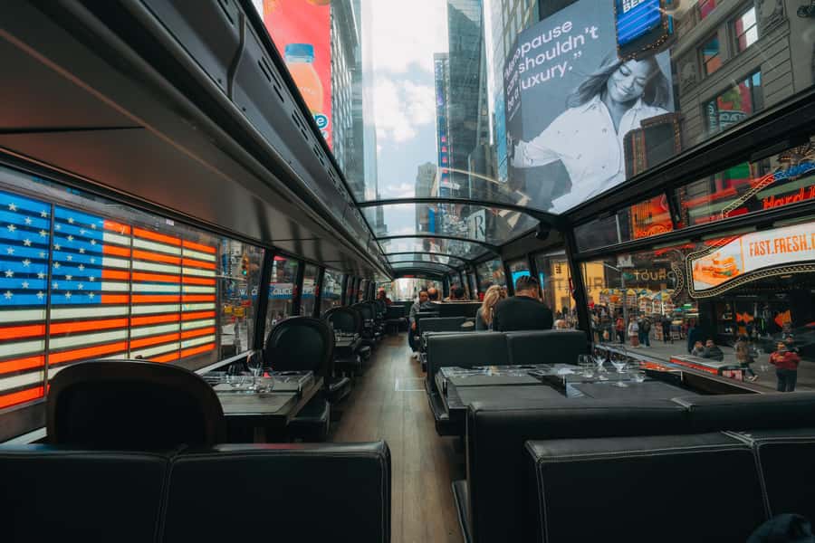 New York City: Bustronome Gourmet Lunch Tour on a Luxury Bus - The menu: Sebastien Nicolleau’s seasonal 4-course lunch (and the dinner upgrade)