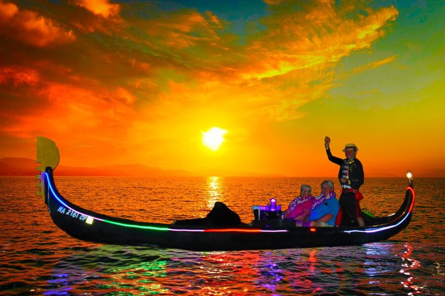 Oahu: Luxury Gondola Cruise with Drinks and Pastries - Gondolier Singing + Snacks: What Happens Once You’re On Board