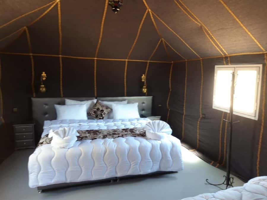 Overnight in Luxury Tent in Desert Camp Erg Chebbi Merzouga - Sunrise in the Desert and the Return Camel Ride