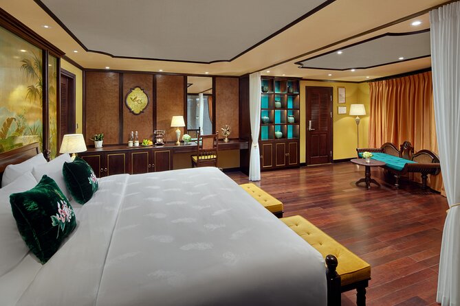 Overnight Indochine Premium Cruising Tour at HaLong (From Halong) - Ship amenities that make downtime actually enjoyable