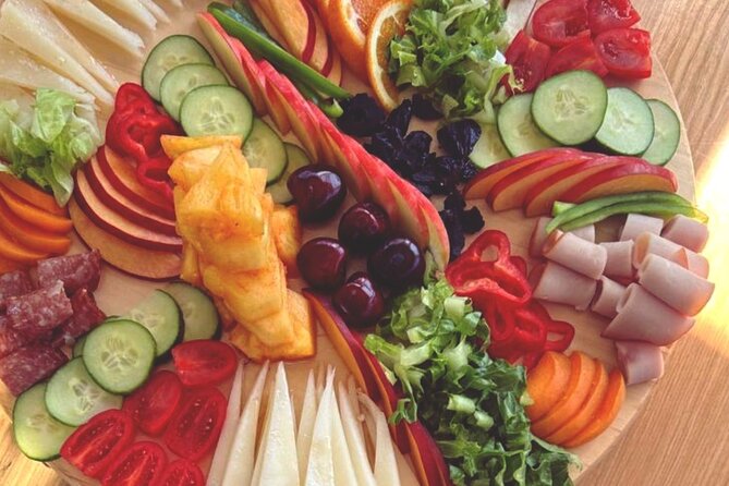 Panormo: Luxury Sunset Catamaran Cruise Sushi & Open Bar - The food plan: sushi rolls plus Cretan finger food