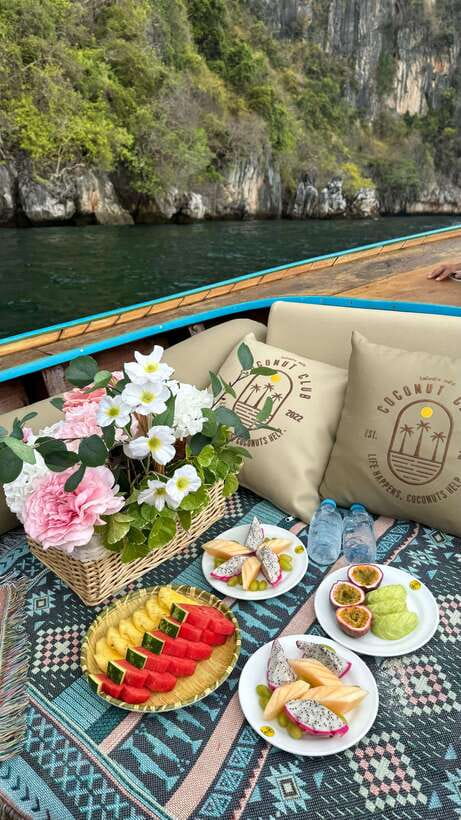 phi phi island : Luxury Private Wooden Boat Rental - Monkey Beach: a quick stop that’s built for easy sightseeing