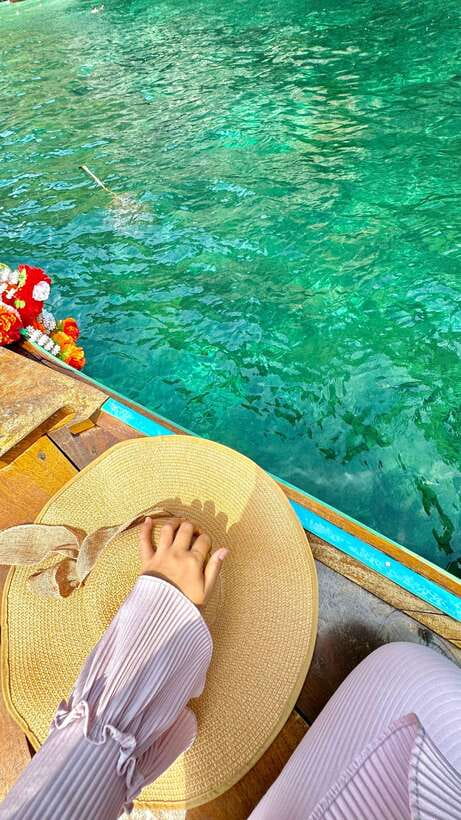phi phi island : Luxury Private Wooden Boat Rental - Shark Point (Koh Phi Phi) plus snorkeling: where the water does the talking
